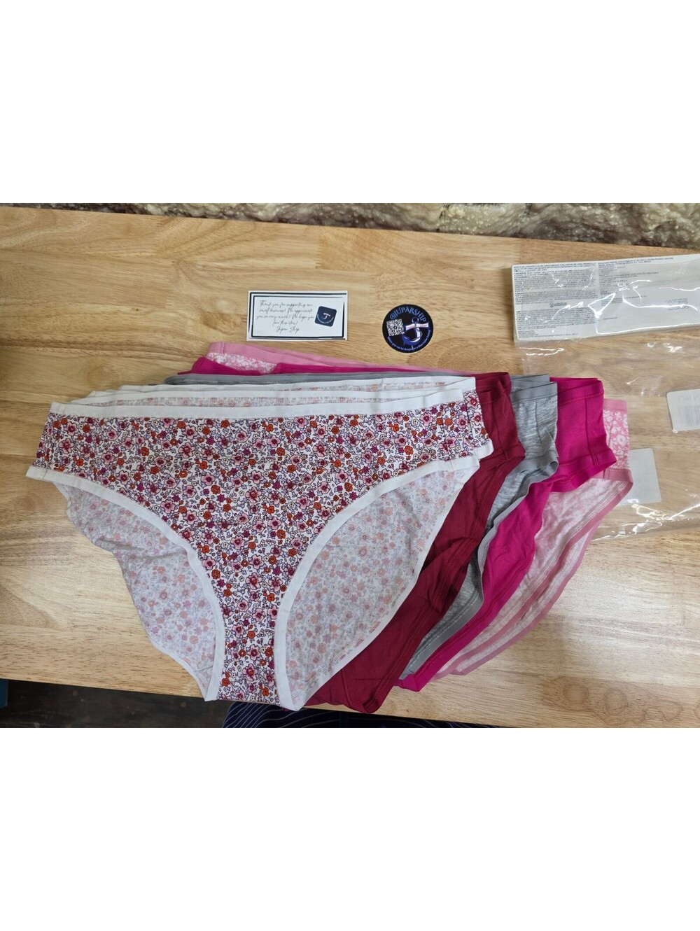 Amazon Essentials Women’s Cotton Bikini Briefs 10‑Pack Flowers XL